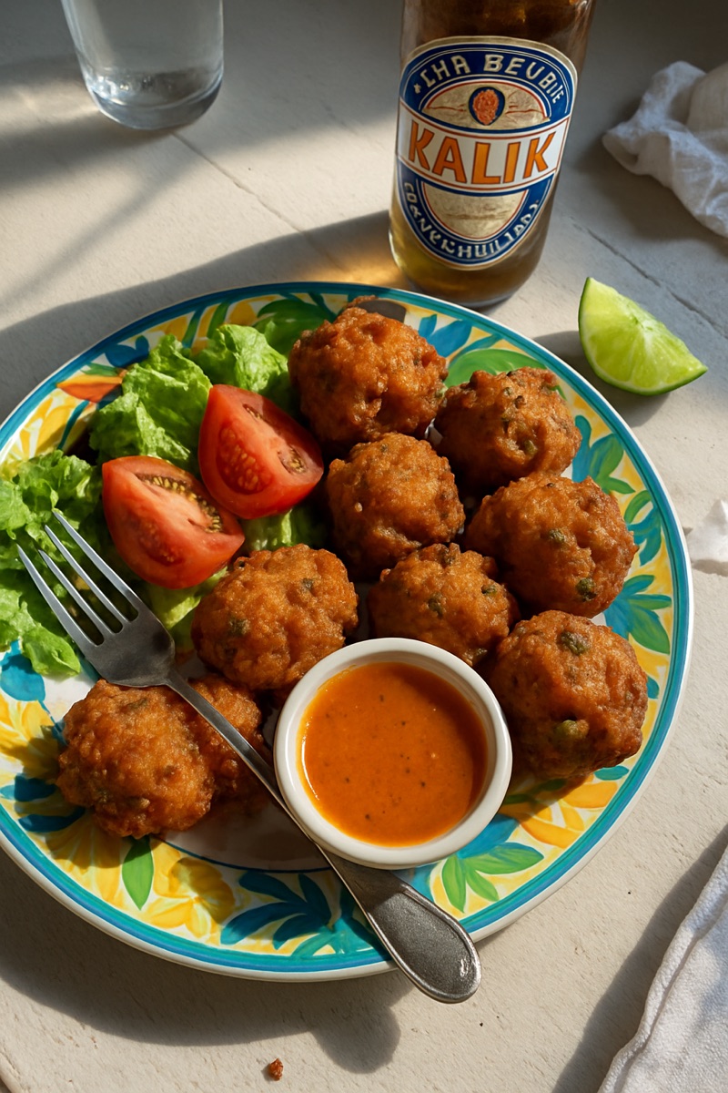 Conch fritters, a traditional dish from Bahamas