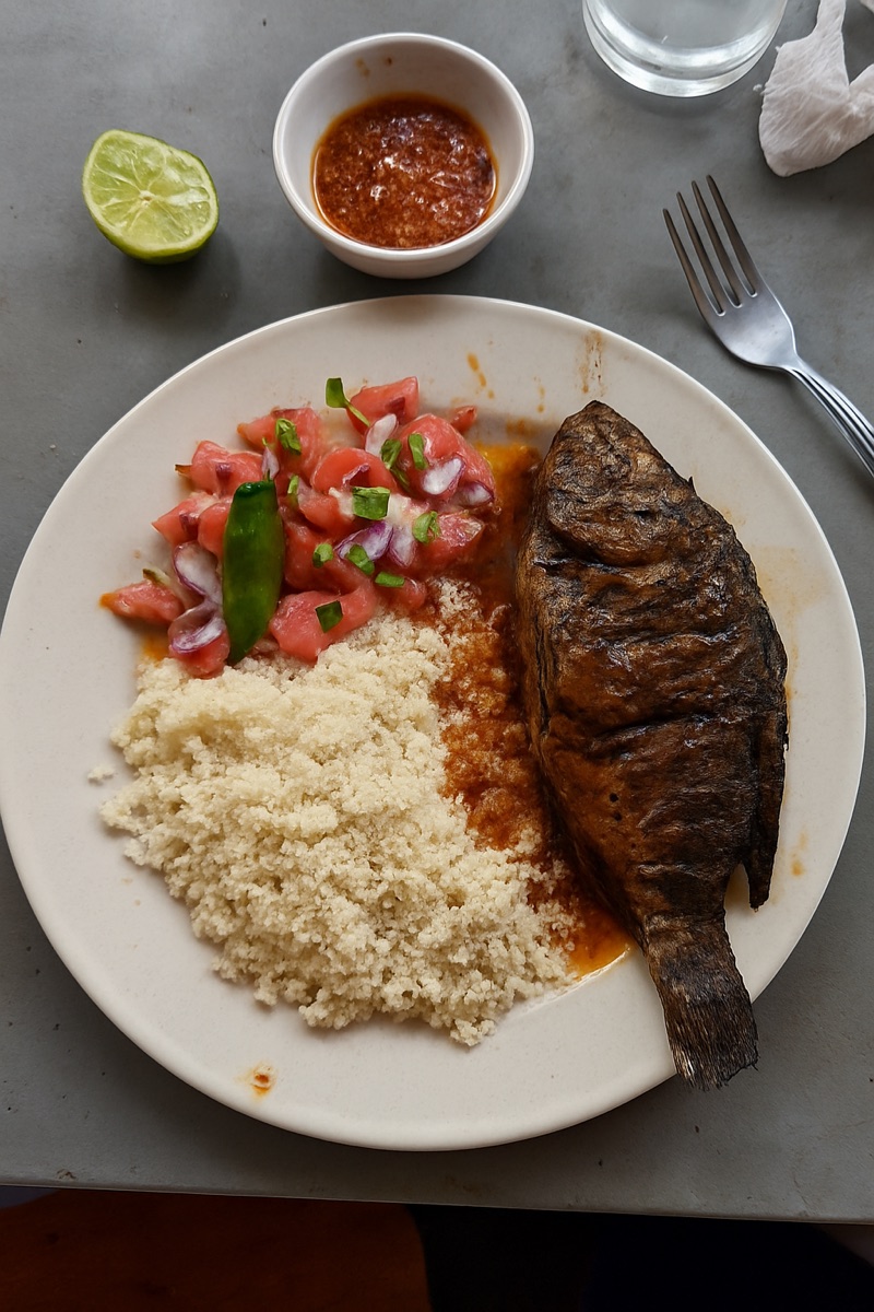 Attieke poisson, a traditional dish from Côte d'Ivoire
