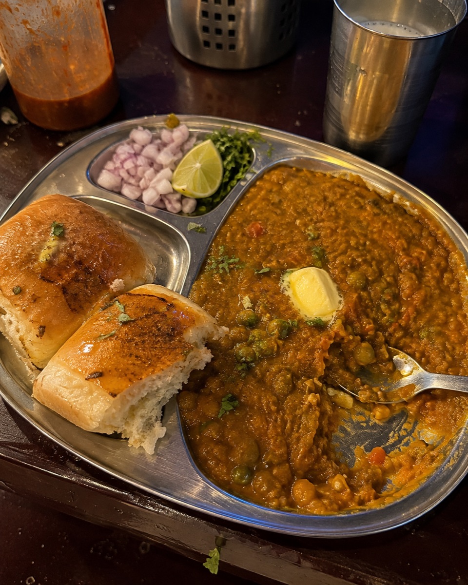 Pav bhaji, a traditional dish from India