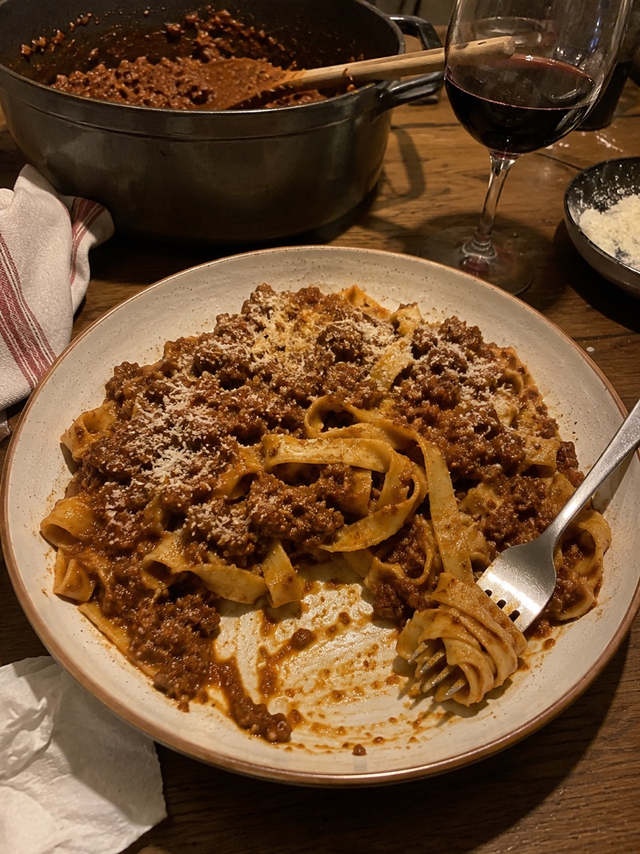 Ragù alla bolognese, a traditional dish from Italy