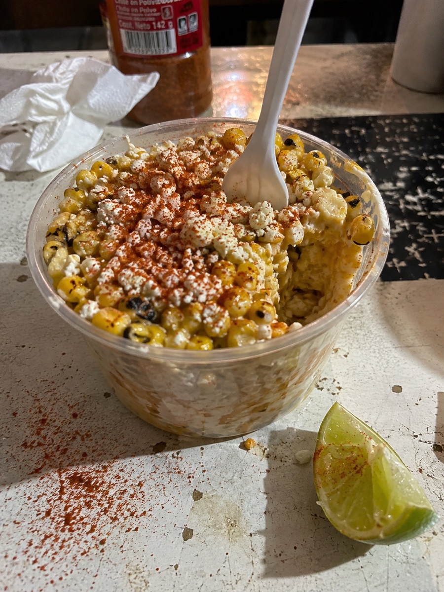 Esquites, a traditional dish from Mexico