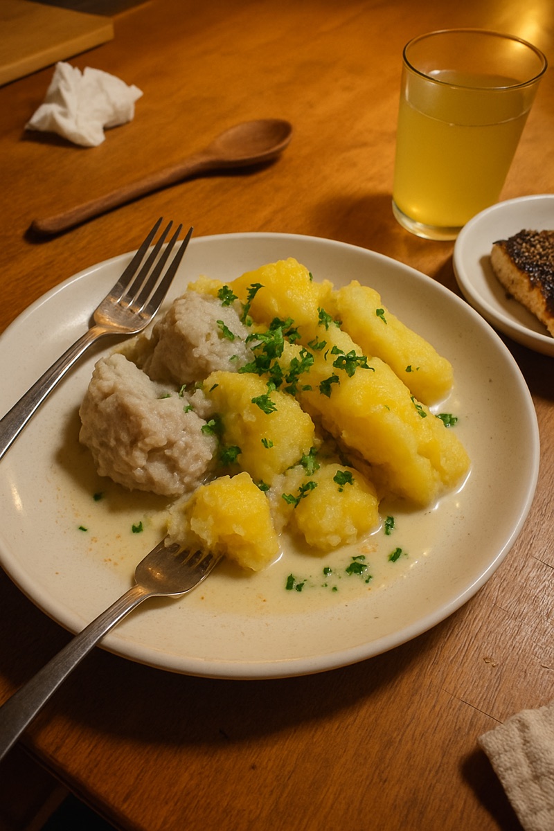 Taro and cassava, a traditional dish from Solomon Islands