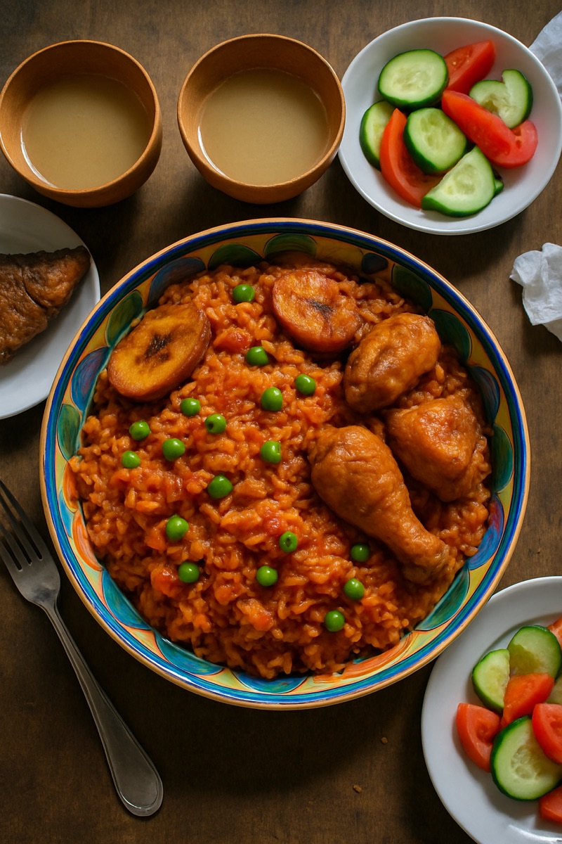 Jollof rice, a traditional dish from Sierra Leone