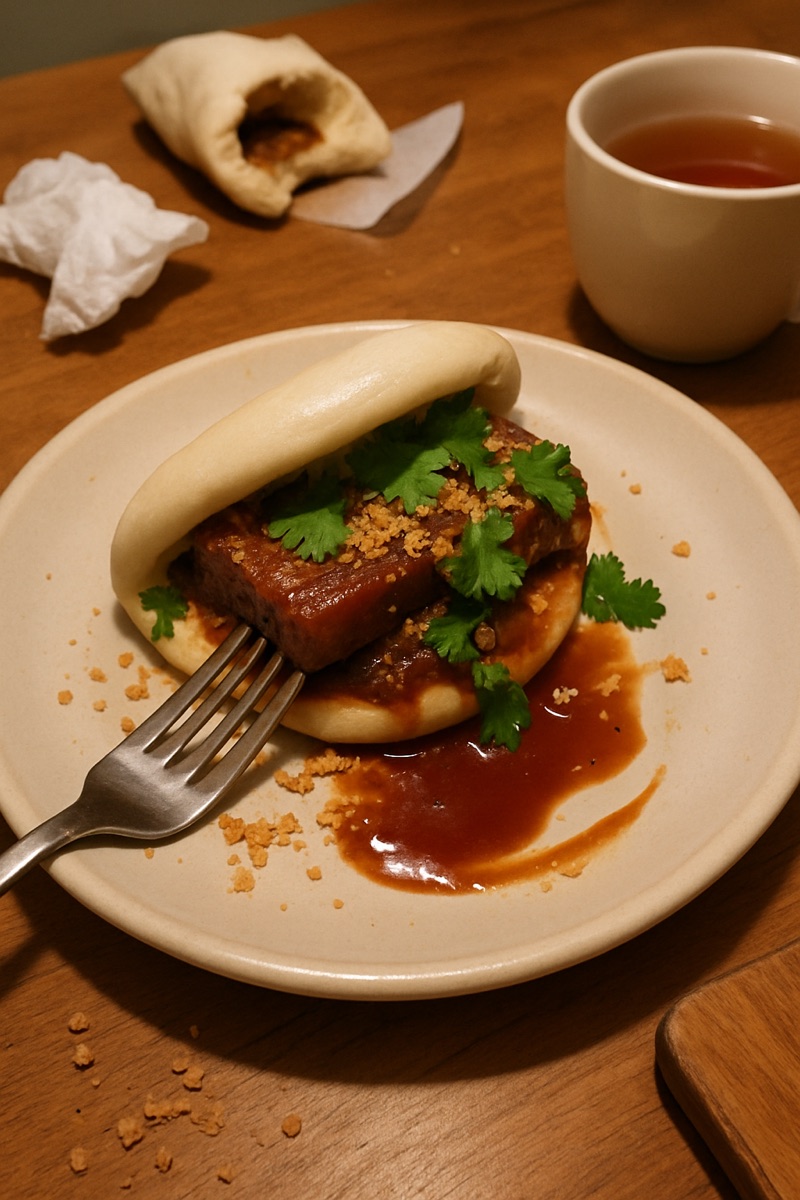 Gua bao, a traditional dish from Taiwan